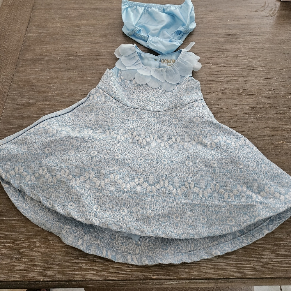 Beautiful Light Blue Dress-OshKosh-12 Months